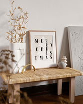 White Merry Christmas Tree Minimalist Holiday Matte Poster Wall Art, Posters, $ 19.50, A Moment Of Now™